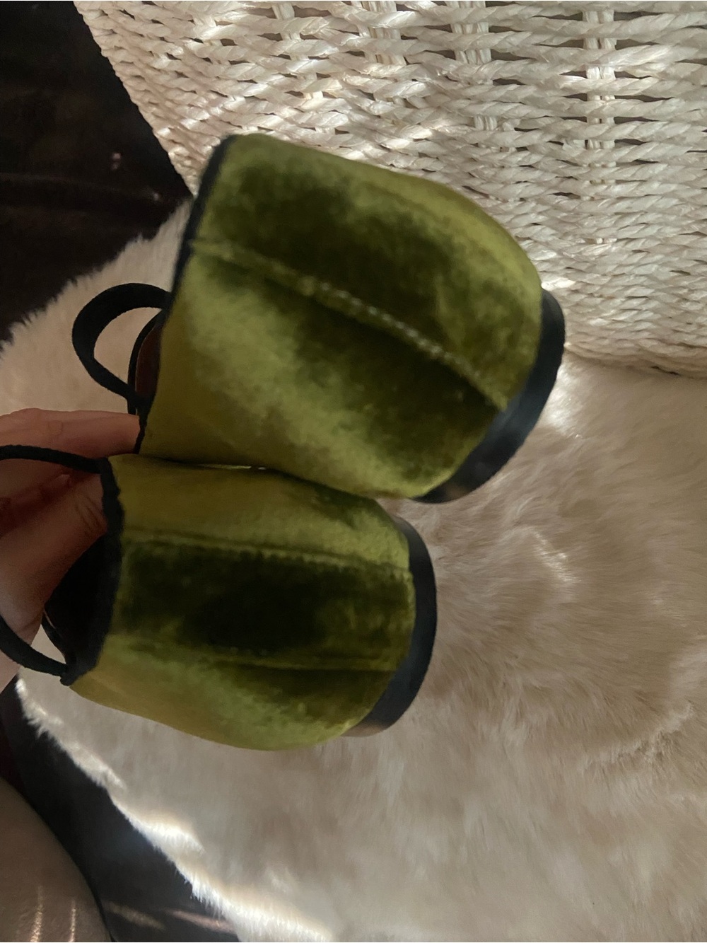Madewell Greta Ballet Flat In Rich Green Velvet. NWT 💚 - Picture 4 of 12